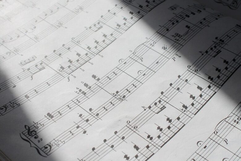 楽曲の楽譜のイメージ